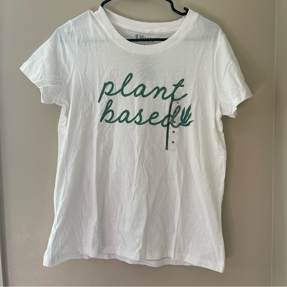 Mexx White Tee with Green Print - Picture 1 of 2